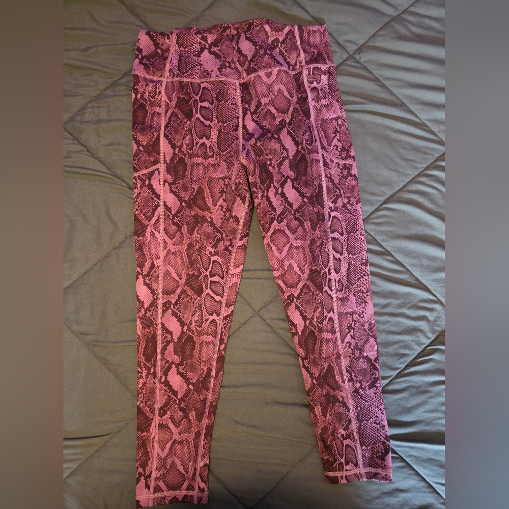 Victoria's Secret Pink Snake Print Leggings
